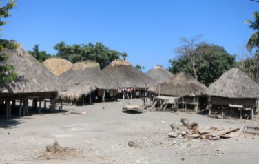 Huts in Suai
