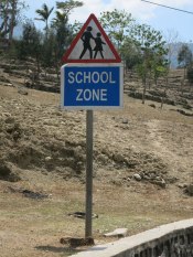 School zone sign